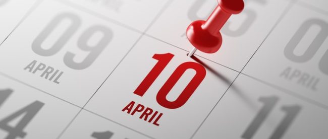 Red Pin in April 10