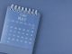 May 2027 Blue Calendar